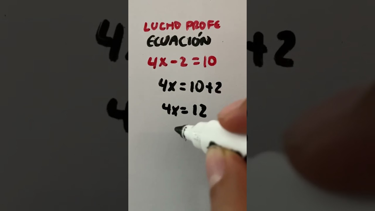 Ecuaciones despejar la x                     #maths #matematicas