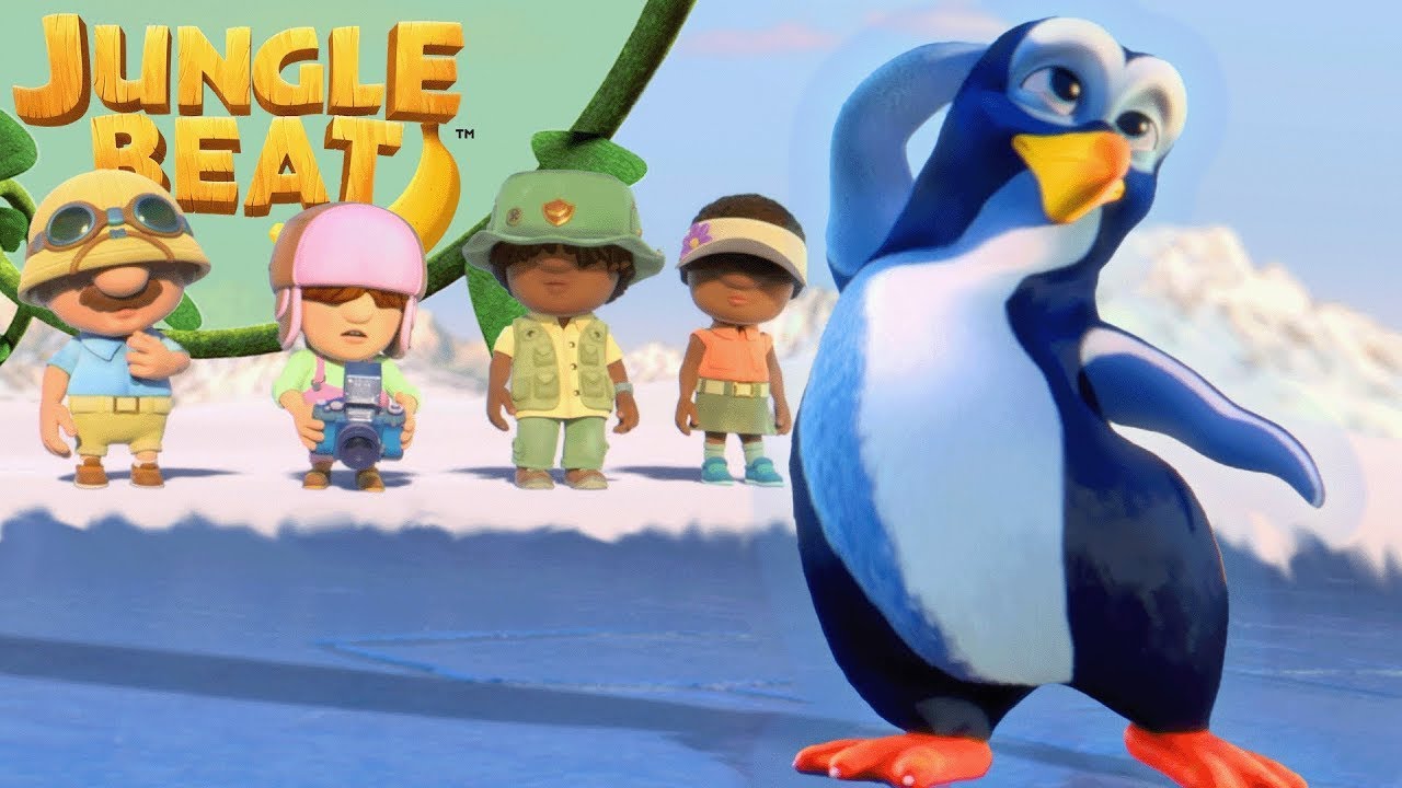 Penguin Chasers | Glissant | Jungle Beat: The Explorers | Animation pour enfants 2022