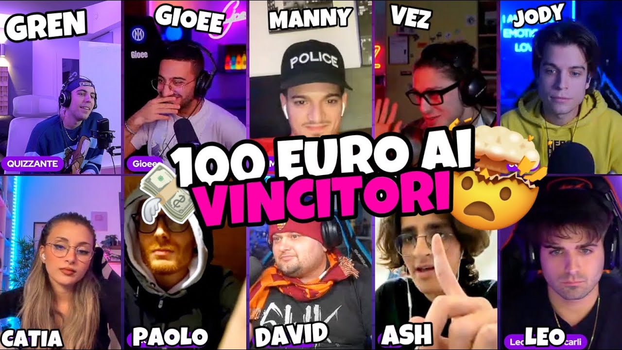 QUIZ A SQUADRE DI CULTURA GENERALE CON PREMIO IN SOLDI!!💰🎪 *con tanta bella gente*
