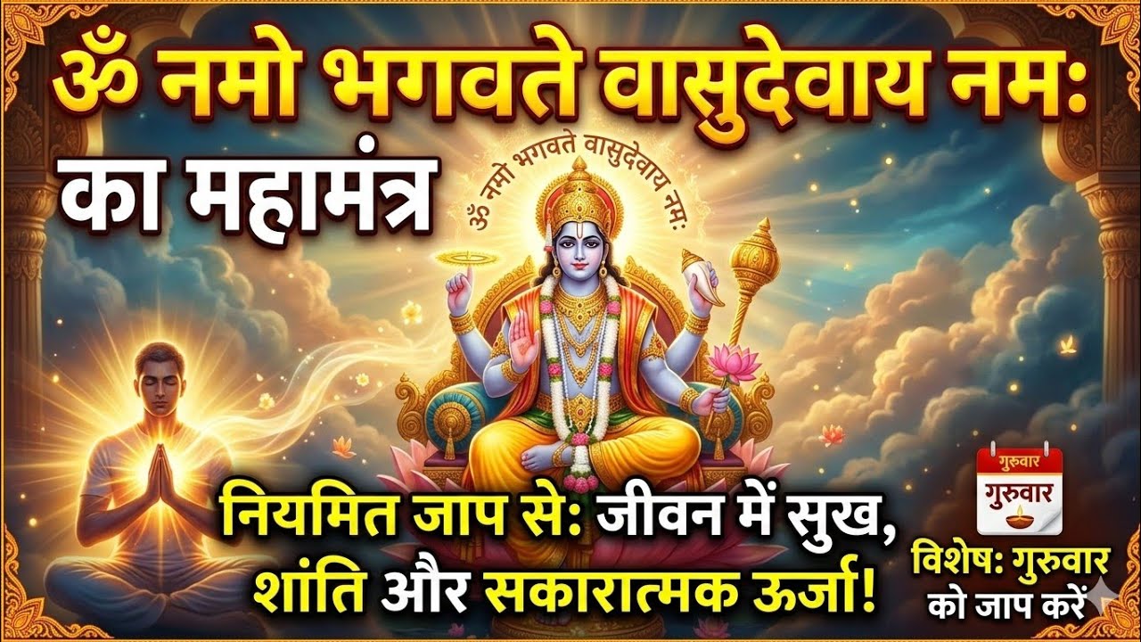 Om namo bhagvate vasudevay, 108 time, chanting 