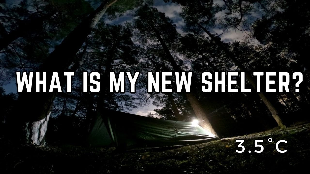 First Solo Tarp Camping Experience, Relaxig In Tarp Shelter In Cold Spring  [ IMPULSE: S3E2 ]