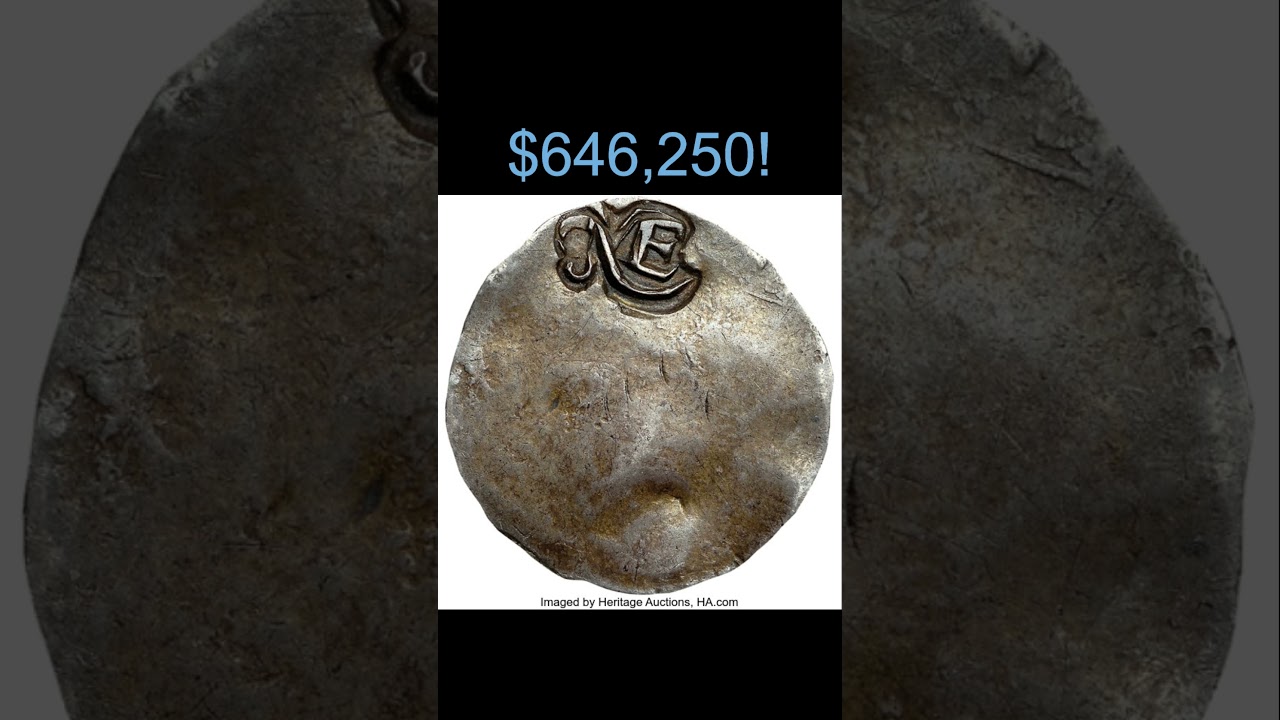 The first colonial coin! #coin #money #history #rare #rarecoins #colonies #oldcoins #valuablecoins