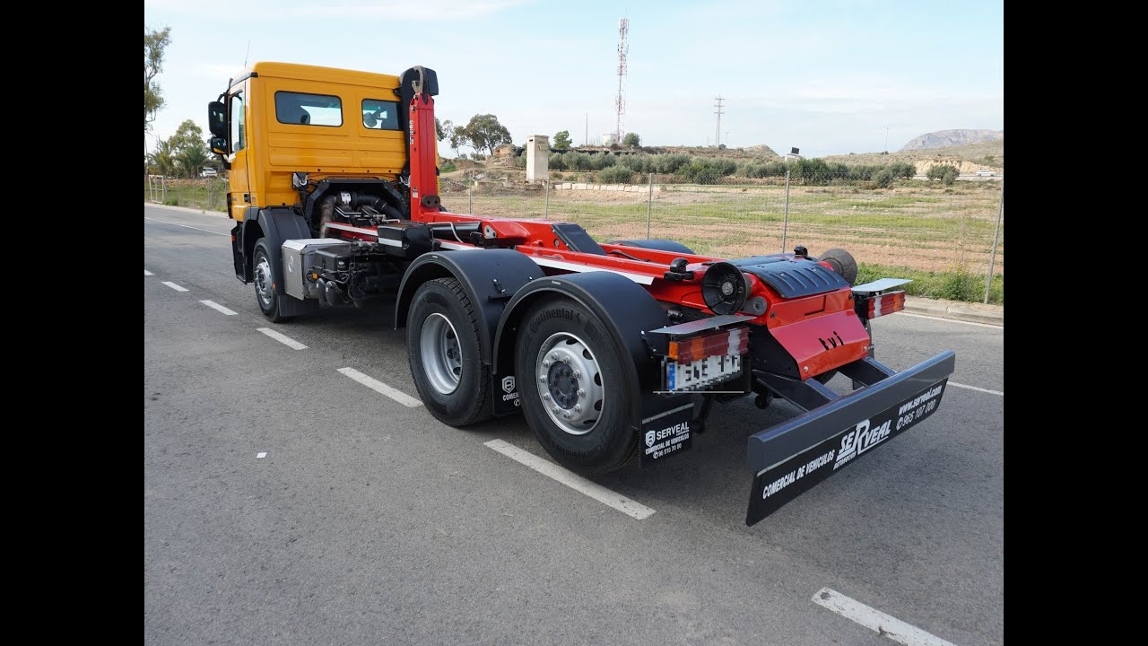 MERCEDES ACTROS 2536 6X2 DIRECCIONAL CON EQUIPO GANCHO MULTILIFT HIAB EN SERVEAL AUTOMOCION