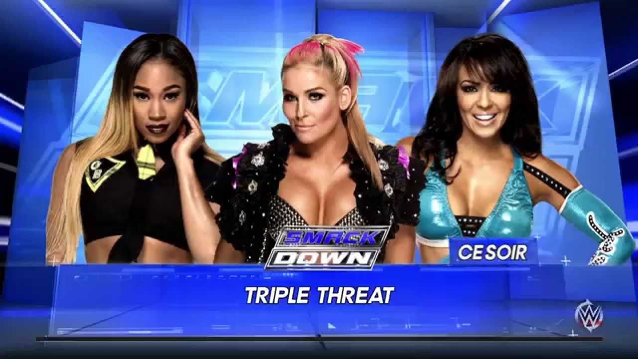 WWE 2K16 Smackdown #1  Natalya vs Layla vs Cameron