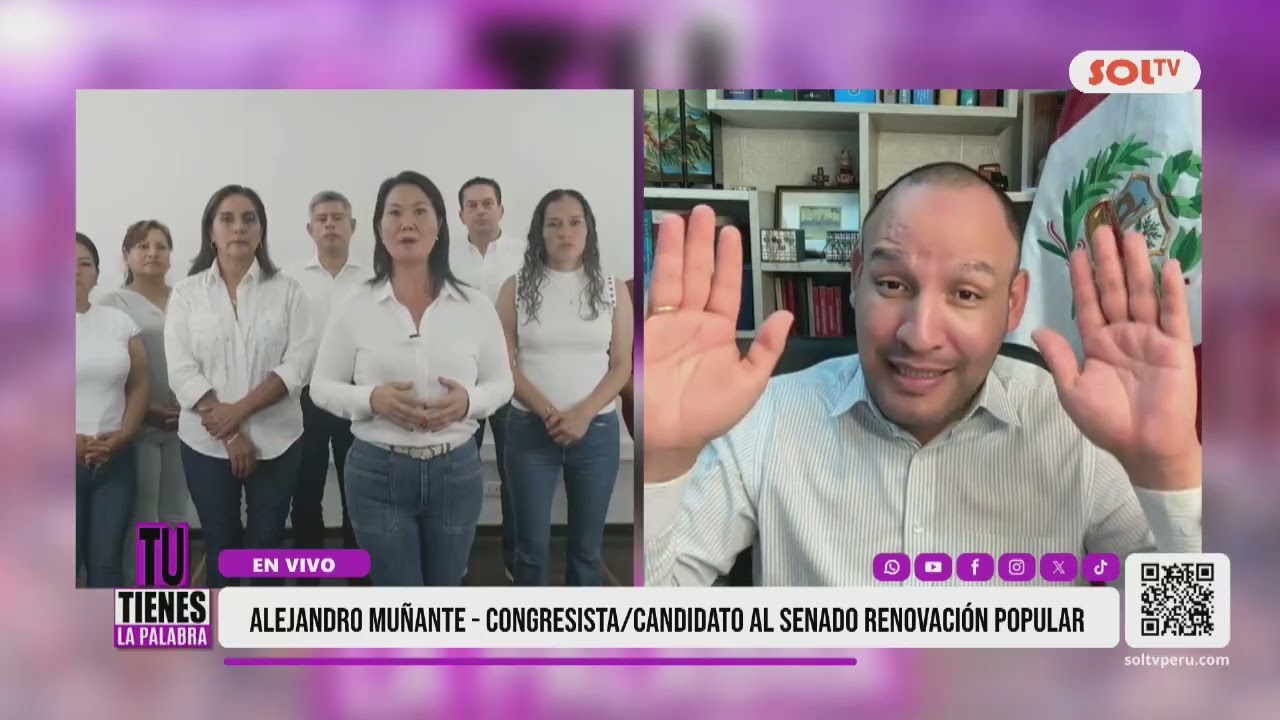 ELECCIONES 2026: Alejandro Muñante, congresista y candidato al senado de Renovación Popular