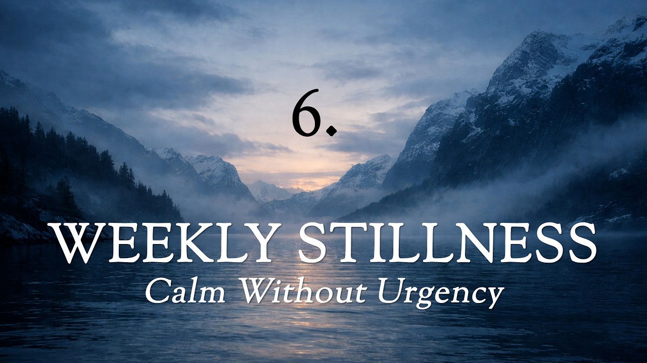 Weekly Stillness 6 | Calm Without Urgency