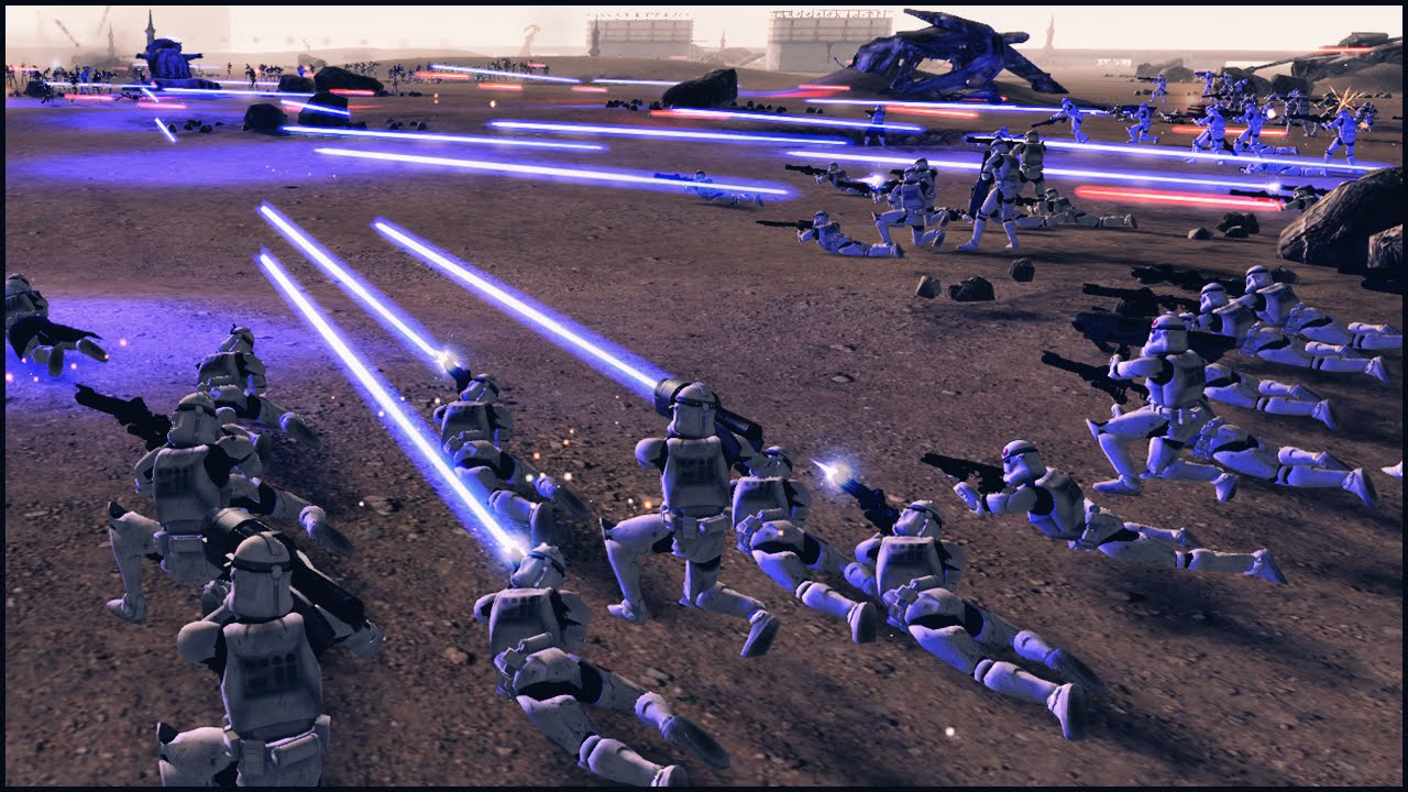 BATTLE OF MALASTARE - Star Wars: Galaxy at War Mod Gameplay