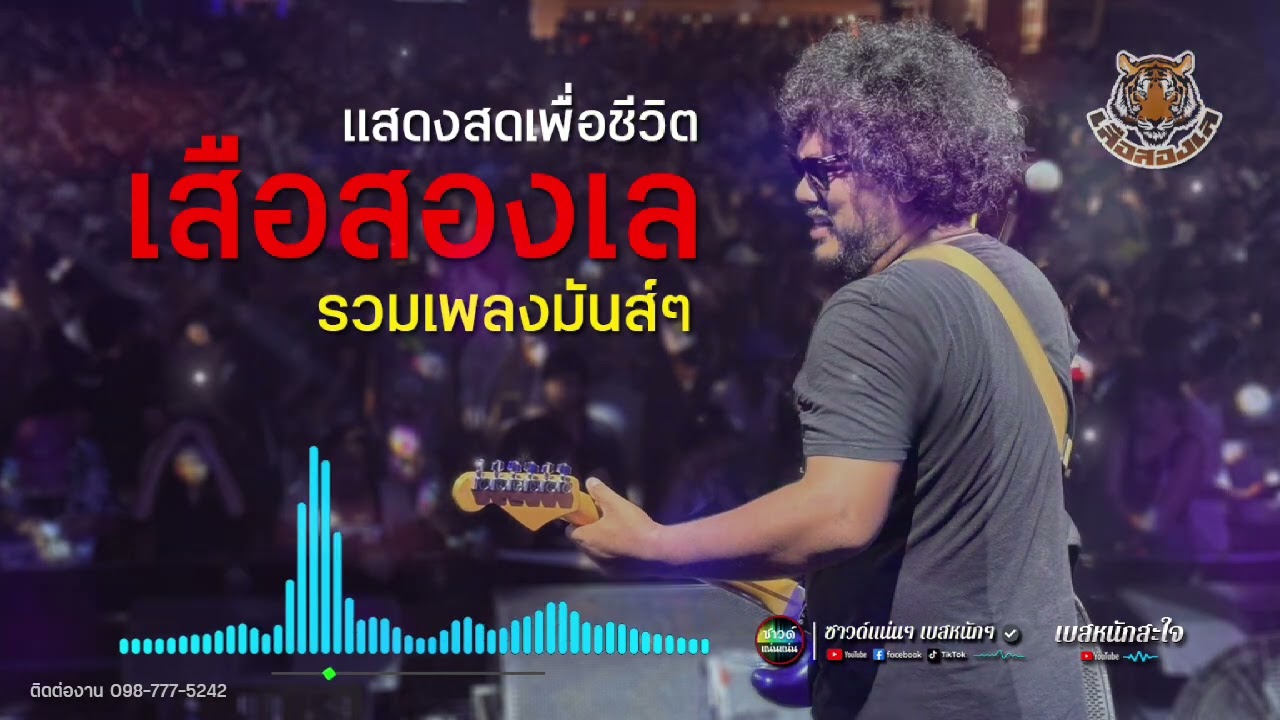 [ซาวด์แน่นๆ เบสหนักๆ]  แสดงสด วงเสือสองเล | รวมเพลงมันส์ๆ ต่อเนืองยาวๆ ระบบเสียงดีมาก!!