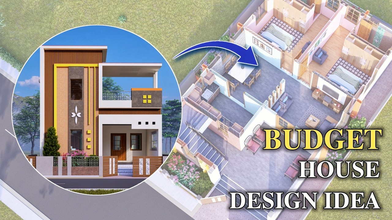 25×40 House Plan 2BHK | East Facing Single Floor Home Design #house #housedesign