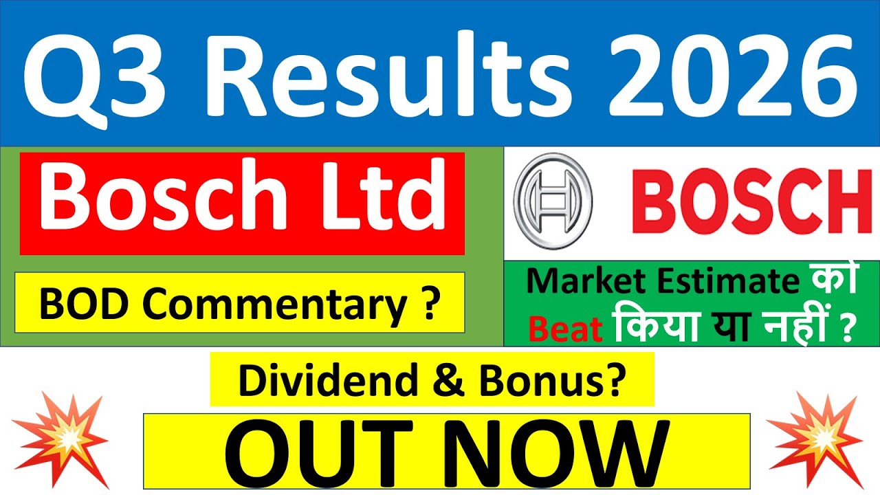 Bosch q3 results 2026 | Bosch results today | Bosch Share News | Bosch Share latest news