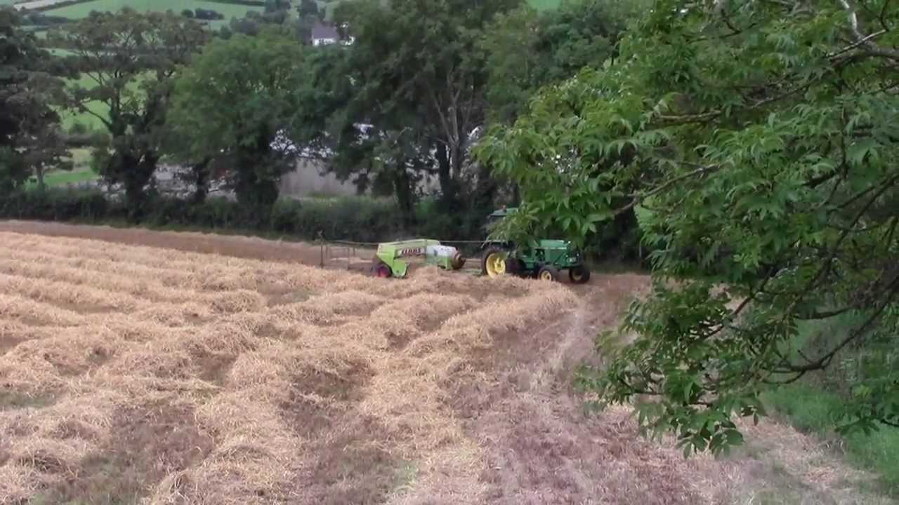 CLAAS 51 baler and John Deere 2140