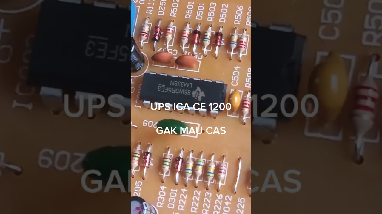 UPS ICA   CE 1200 GAK BISA NGECAS