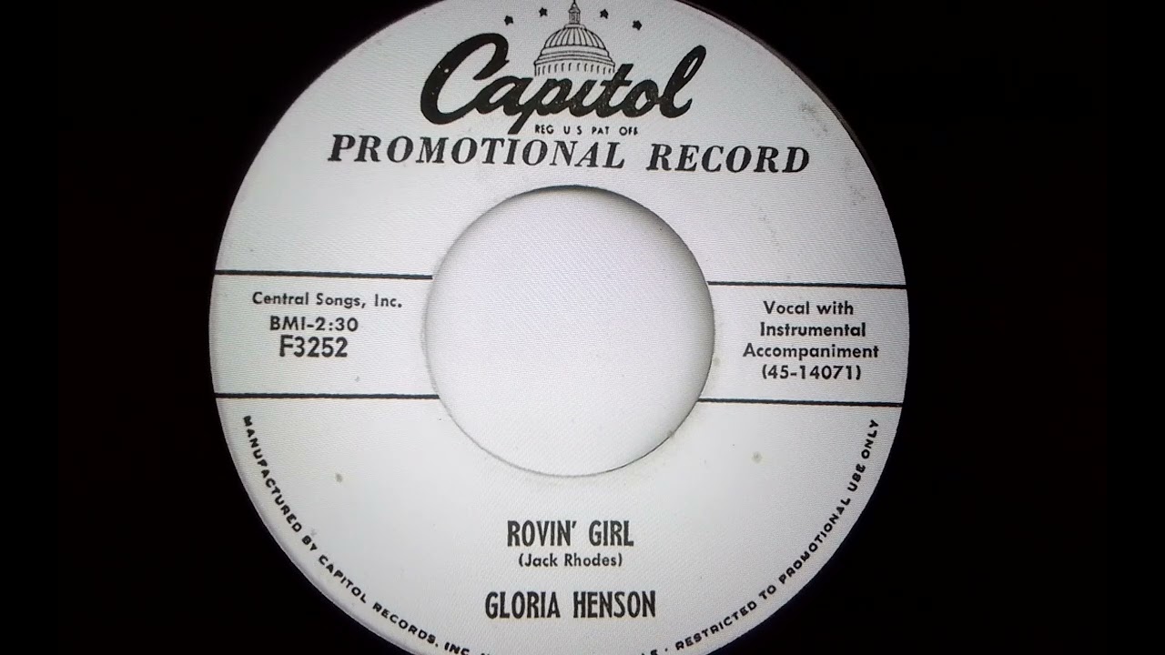 Gloria Henson  Rovin' Girl  Capitol 45-14071 (1955)