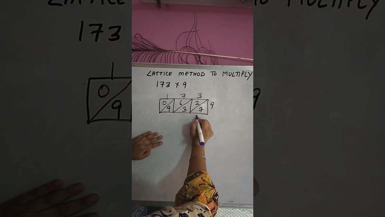 LATTICE METHOD TO MULTIPLY /YouTube shorts/viral/Trending