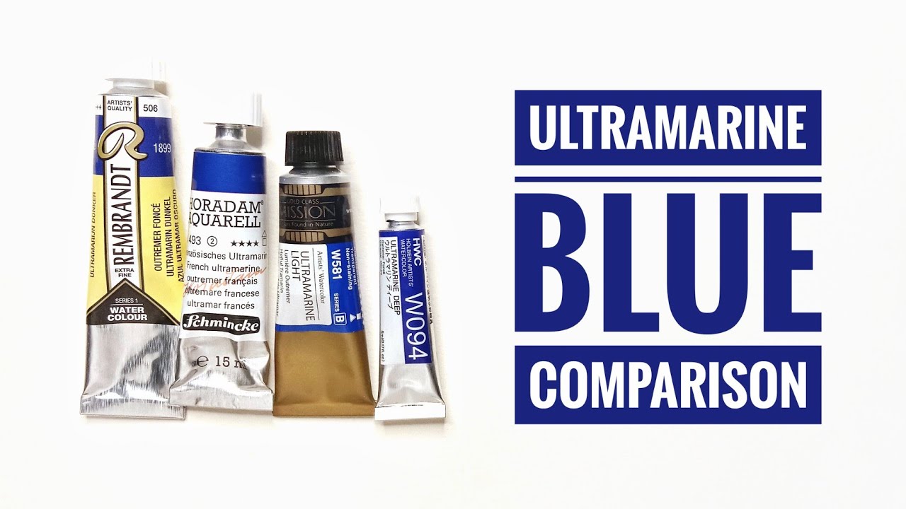 Ultramarine Blue Comparison - Artist Grade Watercolors