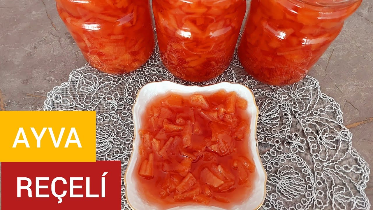 Yumuşacık Ayva Reçeli Yapmak  Îçin Tam Ölçülü Ayva Reçeli Tarifi. | Ayva reçeli tarifi