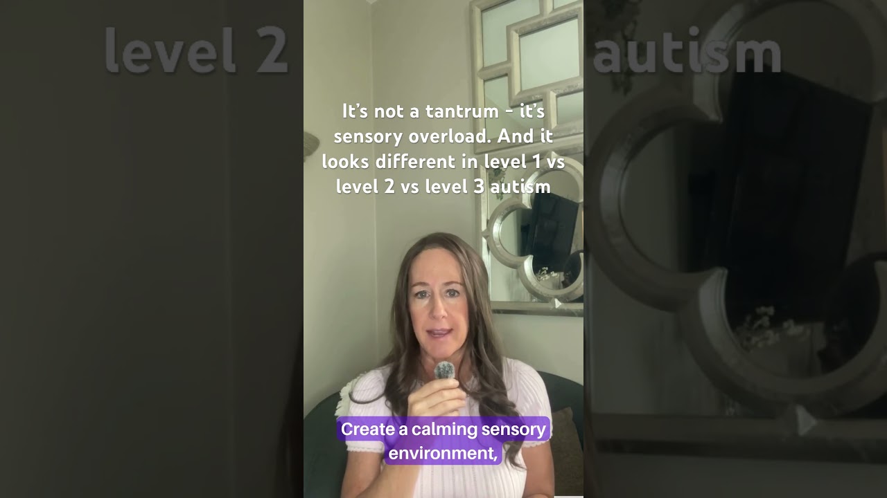 Sensory overload in autistic children: level 1 vs level 2 vs level 3.