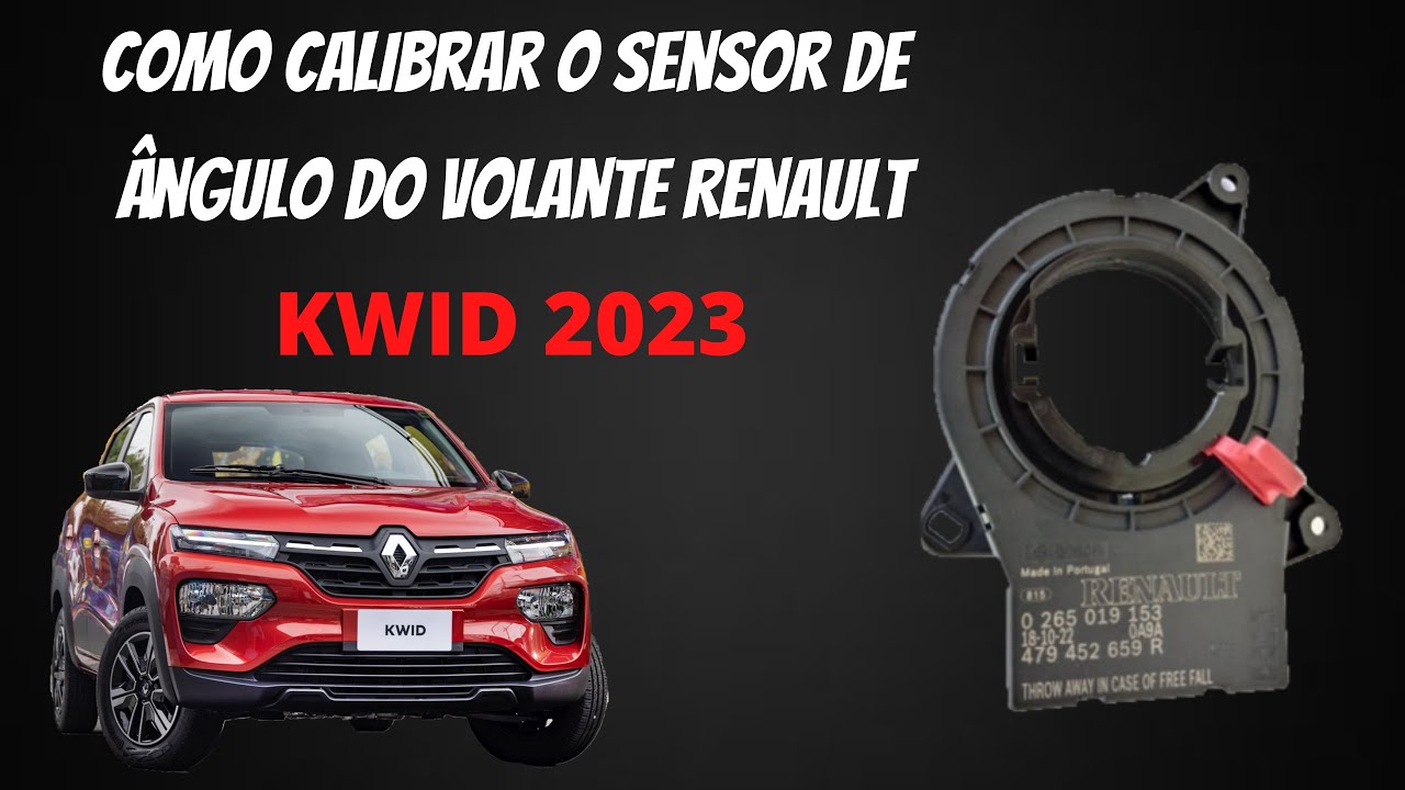 Como calibrar o sensor de ângulo do volante Renault Kwid 2023