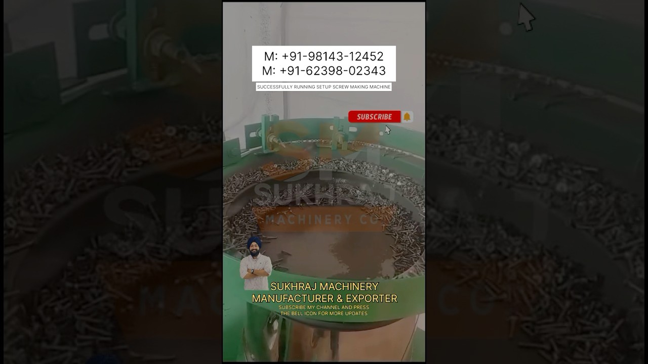 Fully Automatic Screw Making Machine, Screw Making Machine Price, Drywall Screw Machine #Shorts #fyp