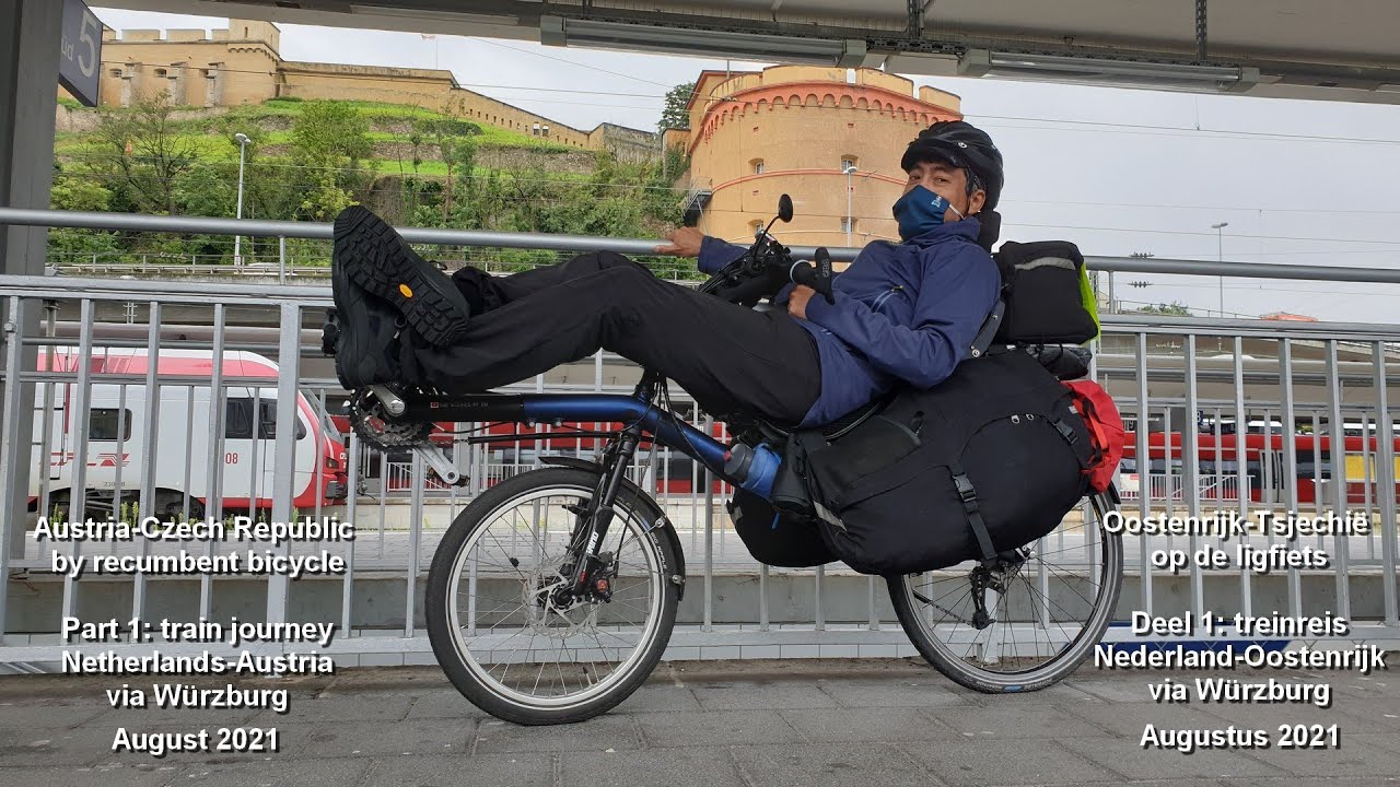 Austria - Czechia by recumbent bike (1) Train journey via Würzburg | DB Navigator app