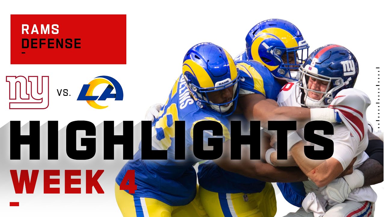 Rams Defense SACKS Danny Dimes 5 Times! | NFL 2020 Highlights