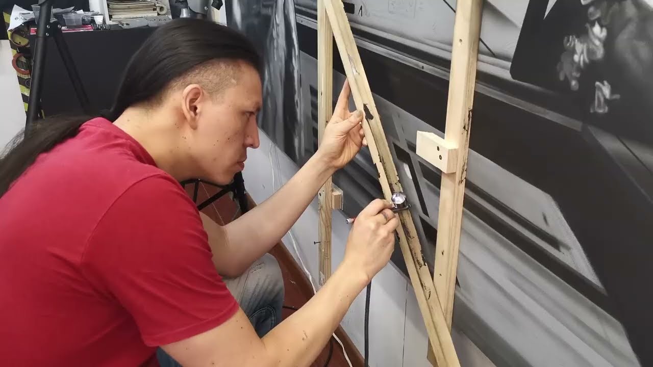 The Challenge of Painting Airbrush Architecture  I 'Love Without Fear Tokyo'