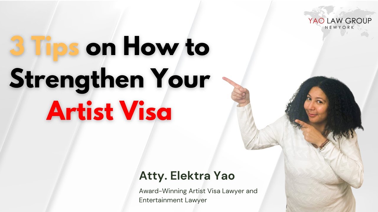 3 Tips on How to Strengthen Your Artist Visa. #shorts #artistvisa #artisvisalawyer #visatips