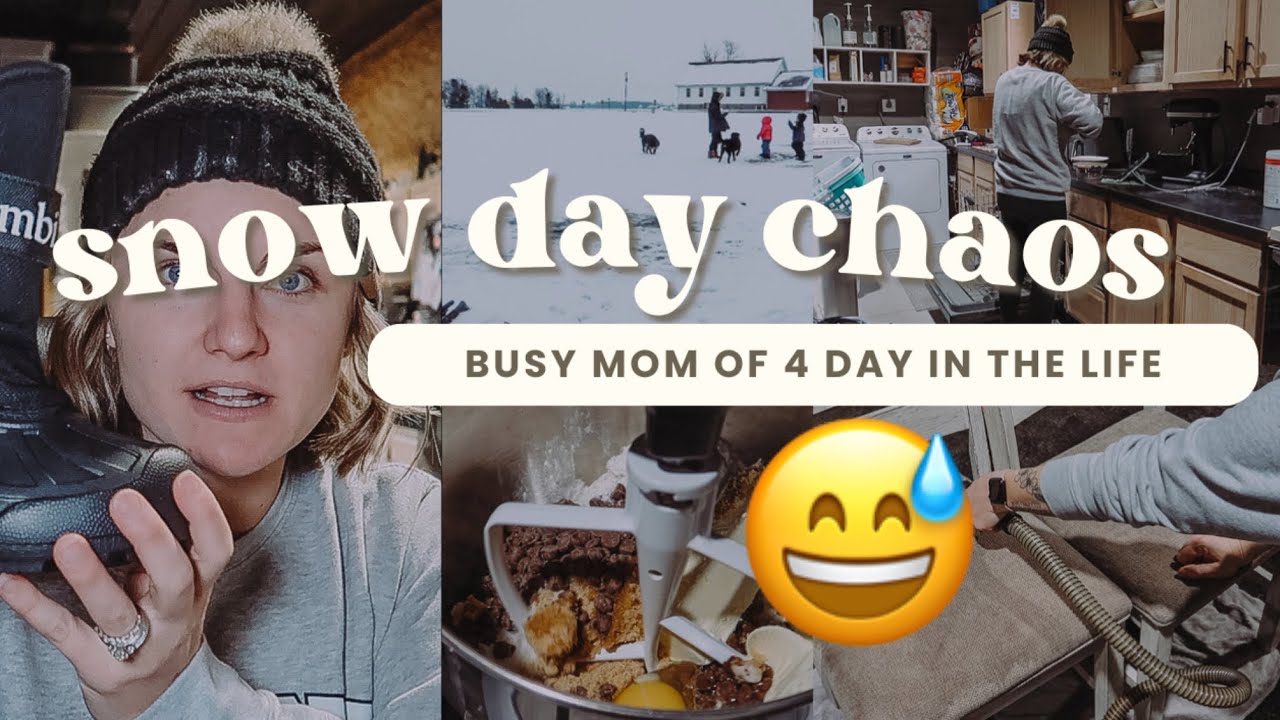 Снежный хаос ❄️ Мама четверых детей пытается не отставать! | Насыщенный день в жизни | МЕГАМАМА