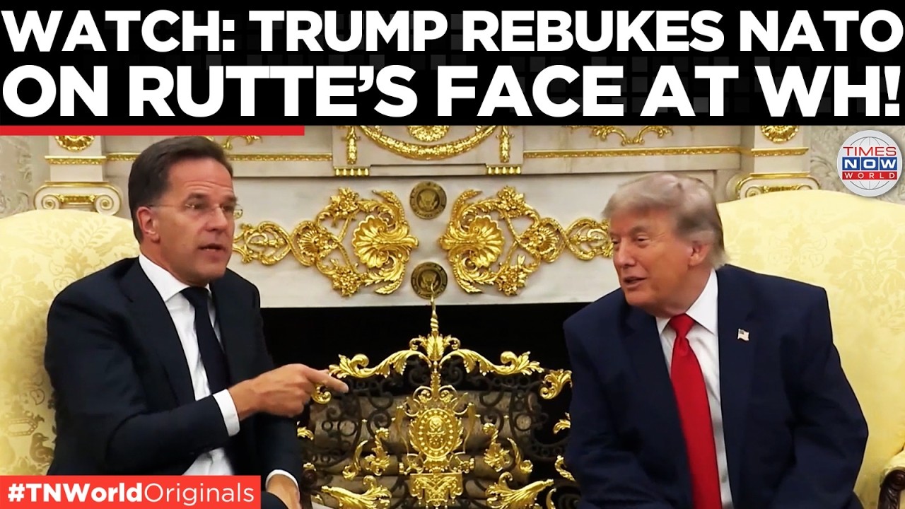 'DISAPPOINTED', Trump SLAMS NATO Alliance in Front of Rutte at White House Over Iran Support