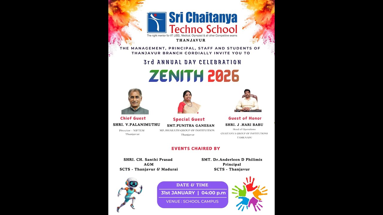 SRI CHAITANYA TECHNO SCHOOL THIRD ANNUAL DAY ZENITH 2026