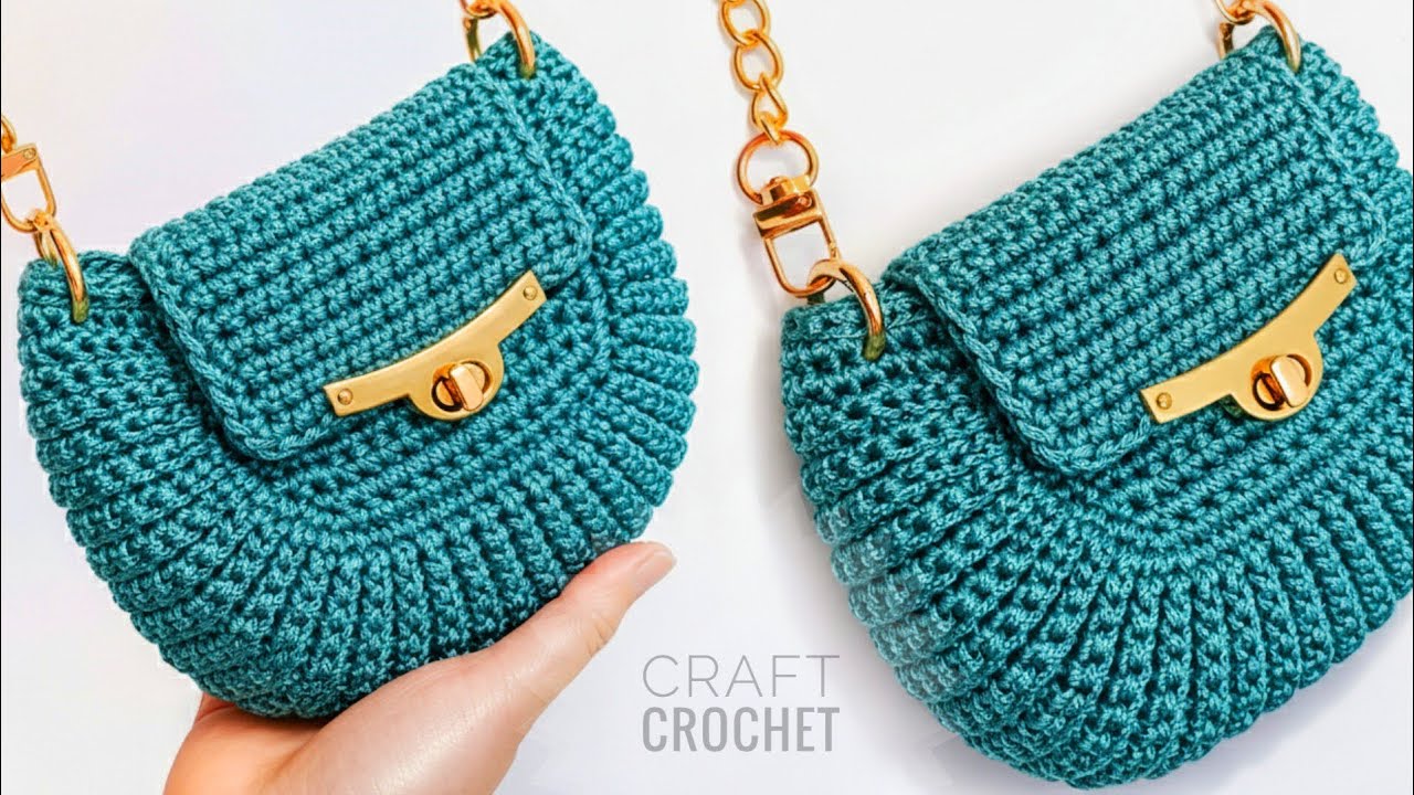 شنطه كروشيه موديل سهل وبسيط للمبتدئين bag crochet 