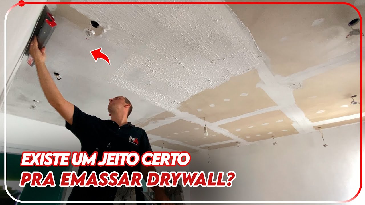 COMO APLICAR MASSA EM TETO DE DRYWALL?