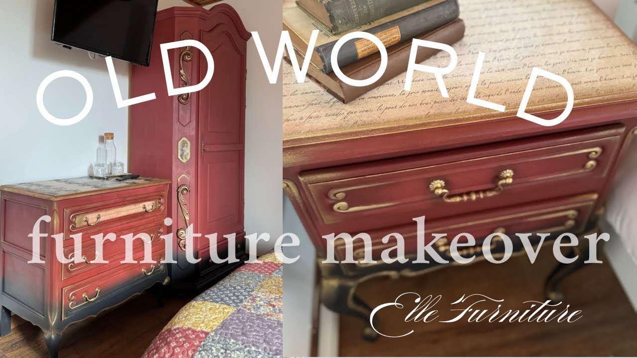Old World Bedroom Makeover using @KachaFurniture Paint & @woodubendmouldings4330