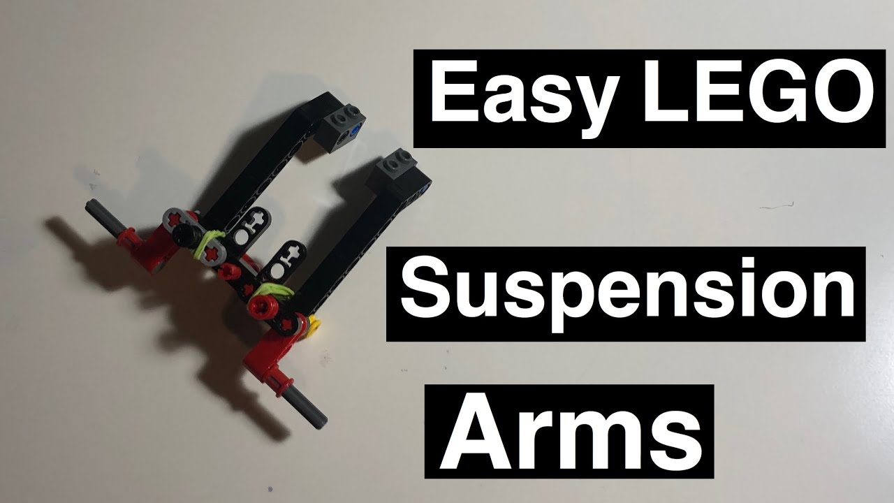 How To Make Easy LEGO Suspension Arms With Rubber Bands