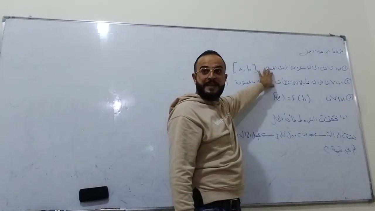 اساسيات مبرهنه رول
