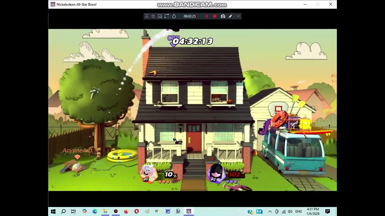 Nickelodeon All-Star Brawl Game (4) Lincoln Loud vs Lucy Loud
