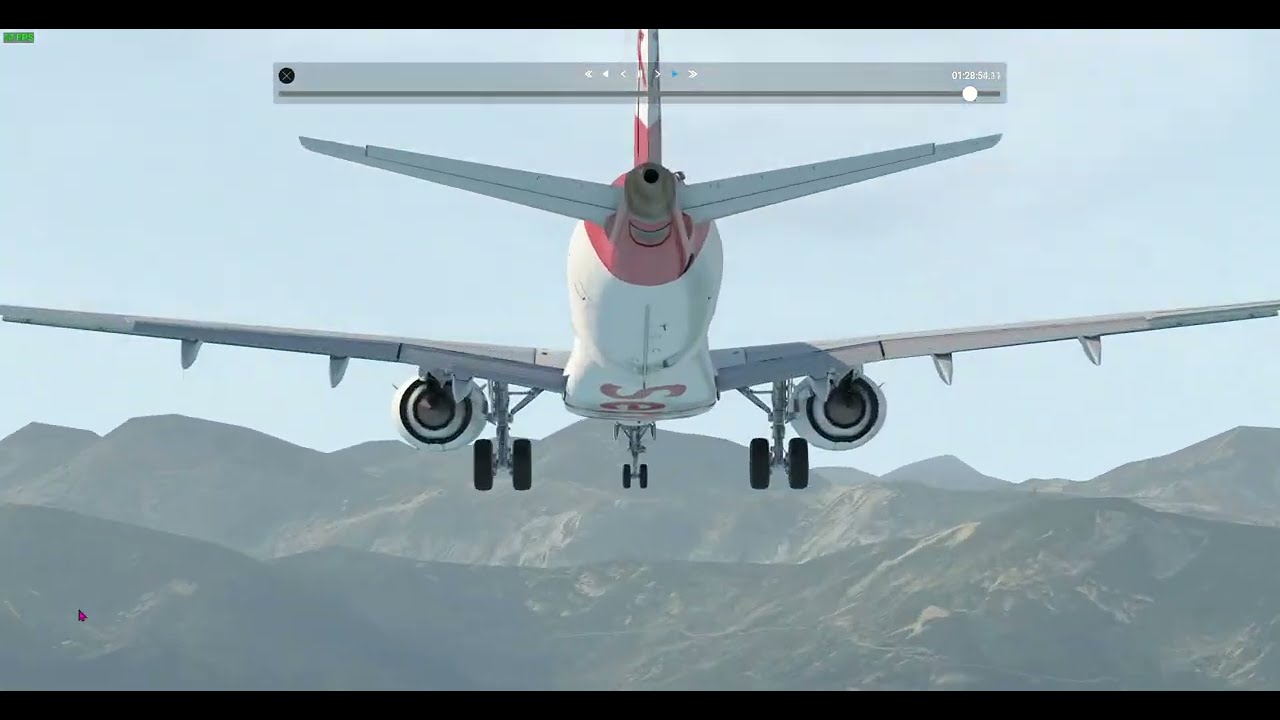 XP11 LYTV Tivat - Dobre lądowanie Embraerem E195