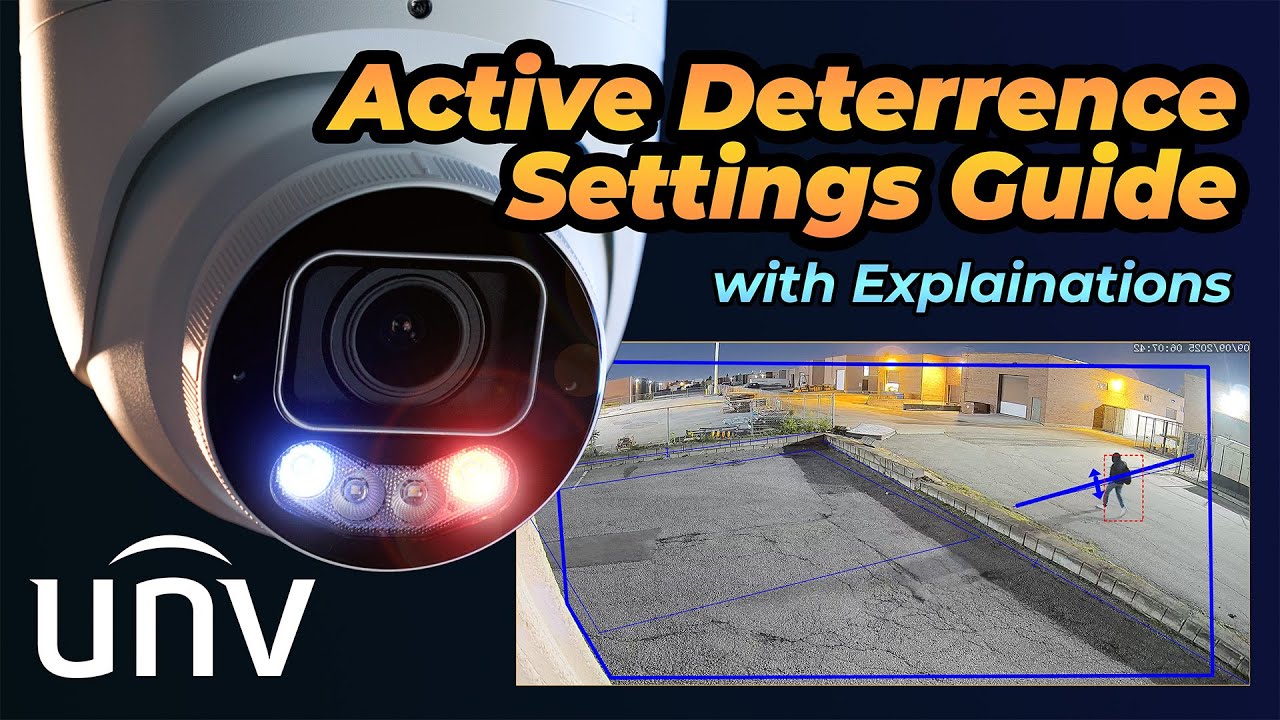 How to Configure Active Deterrence like a Pro! - In-Depth Uniview Tri-Guard Camera settings
