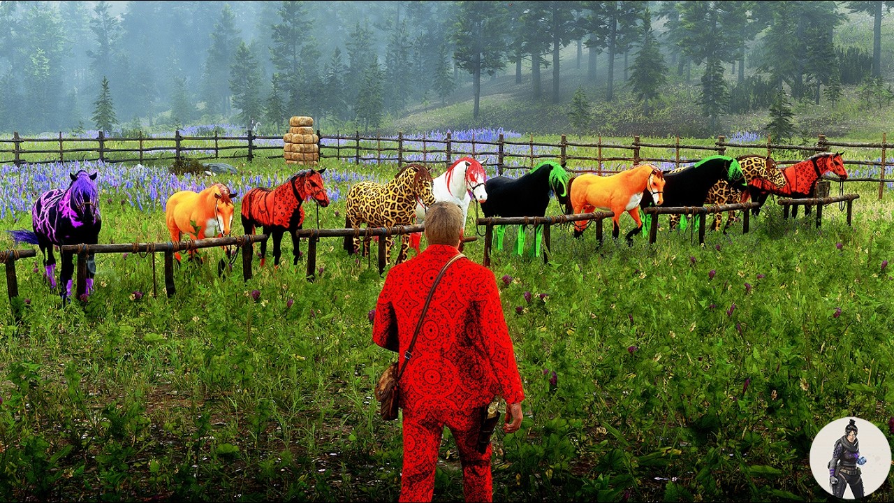 🌿 The Legendary Tamer | Arthur Morgan Discovers a Hidden Ranch of Mysterious & Beautiful Horses! 🐎✨