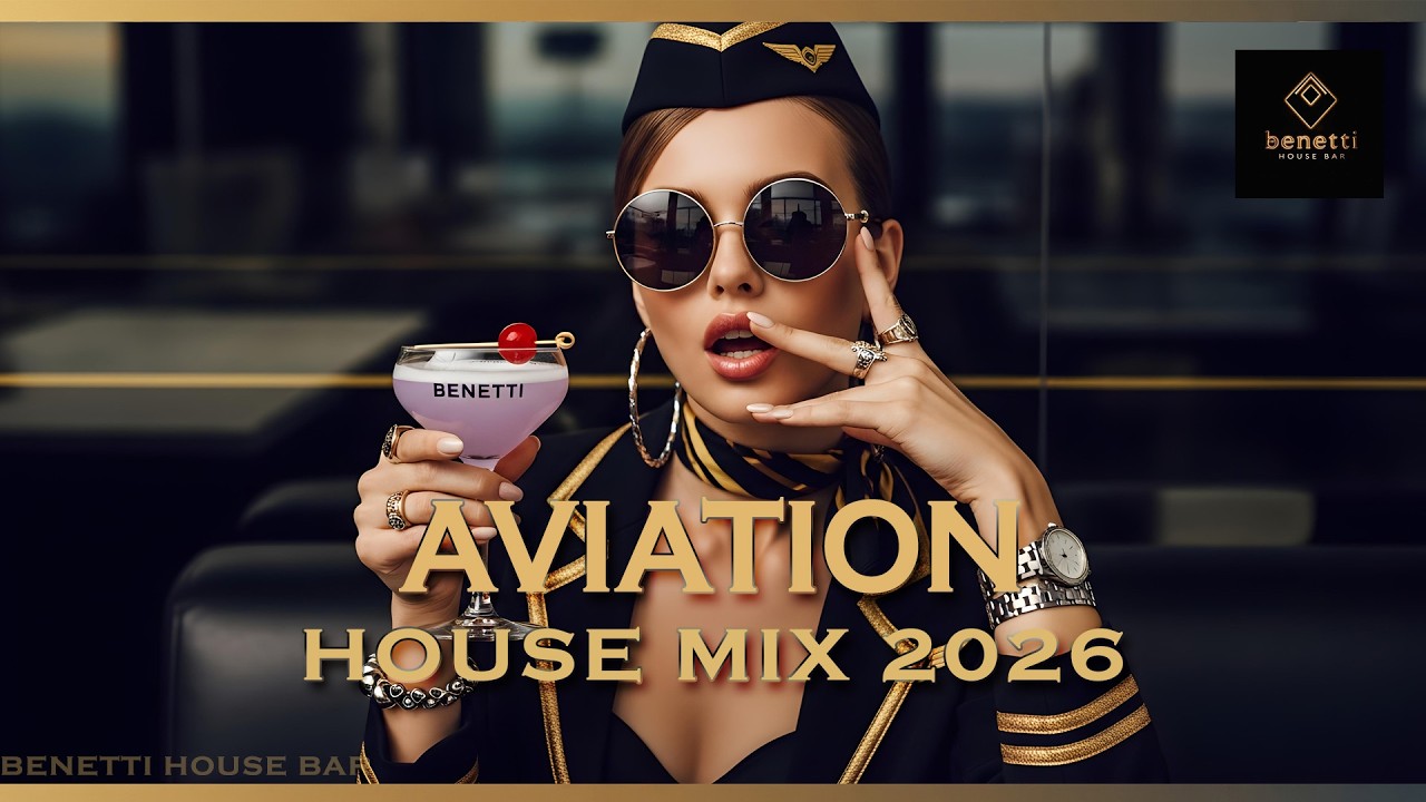 Aviation Nights | Luxury Deep House Mix 2026 | Elegant Night Flight Vibes & Airport Lounge Feelings