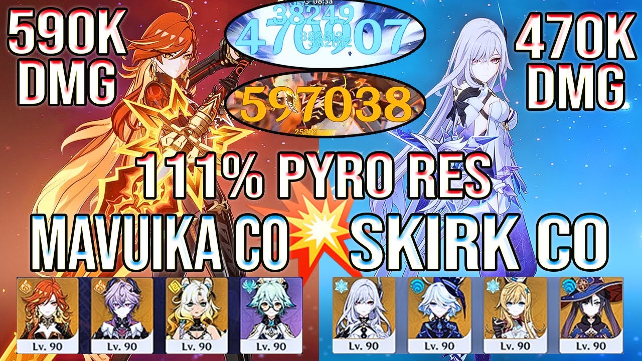 🔥 111% Pyro RES!? Mavuika Mono Pyro & Skirk DESTROY Spiral Abyss 12 | Genshin Impact