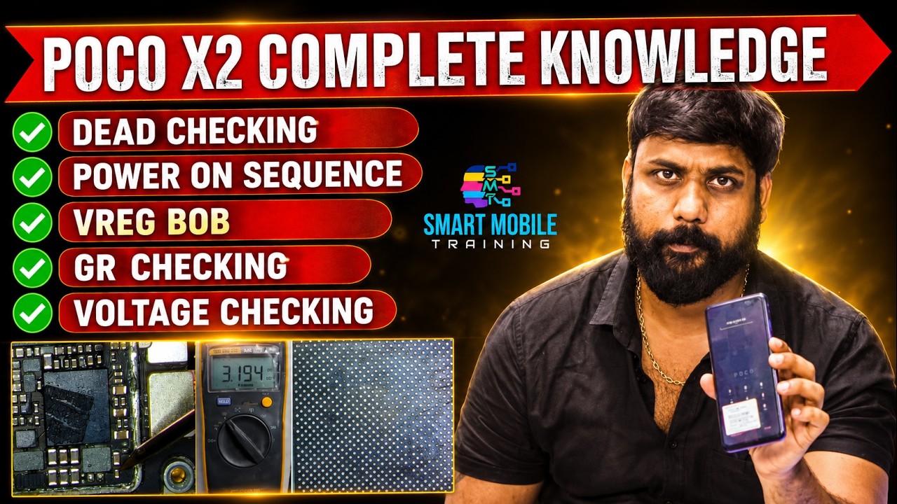 Poco X2 Complete Knowledge - Poco X2 power on sequence; Poco X2 Vreg BoB; Poco X2 GR & Voltage Check
