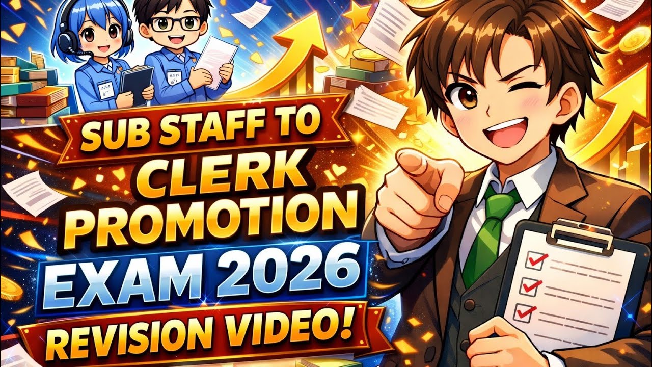 Sub staff To clerk promotion Exam 2026 pnb SBI BOB and All psu sub staff To clerk promotion 