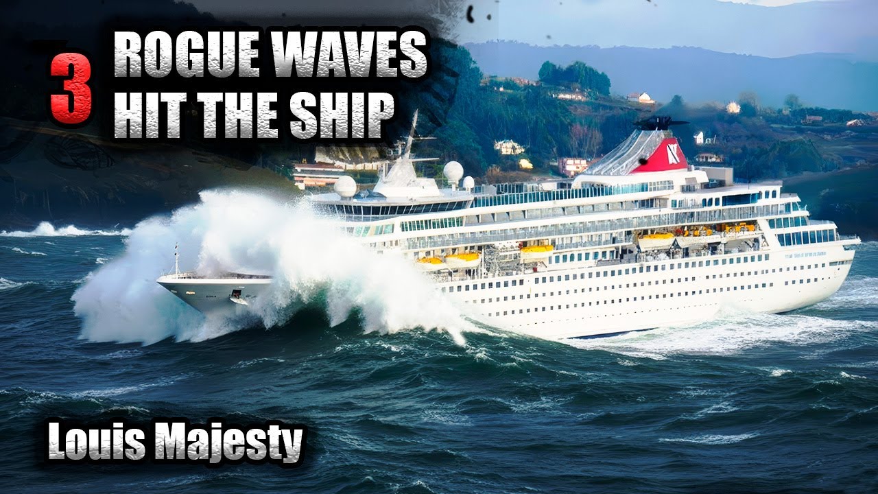 Giant Waves Smashing Through Cruise Ship: True Maritime Disaster | Louis Majesty
