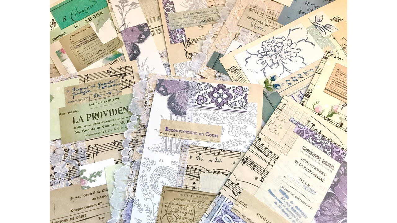Tutorial: Making collage pages and covers for junk journals