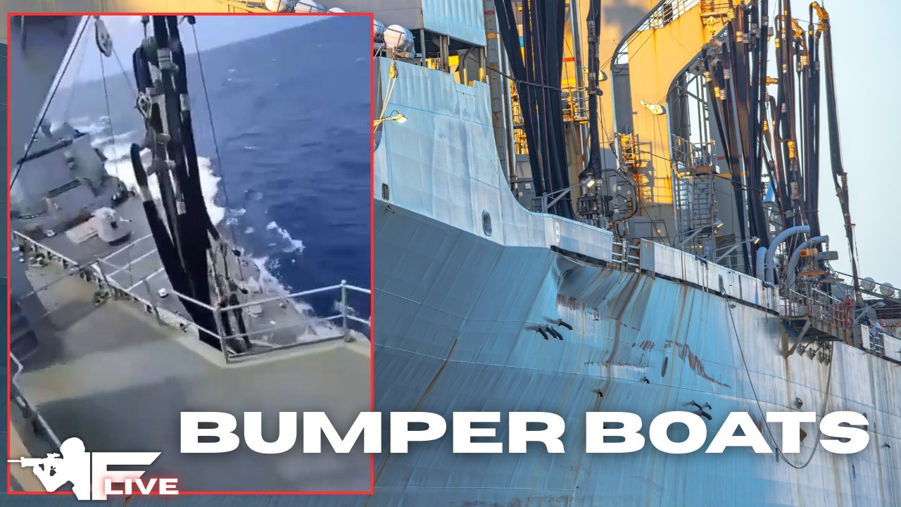 🔴 (LIVE) US Navy Ships Collide in the Caribbean | Combat Footage Review