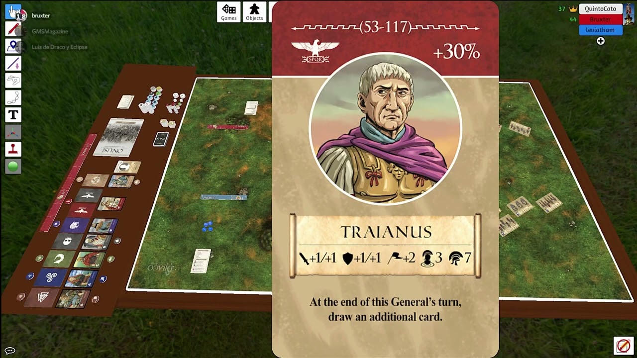 Onus Traianus playthrough, from @DRACOIDEAS