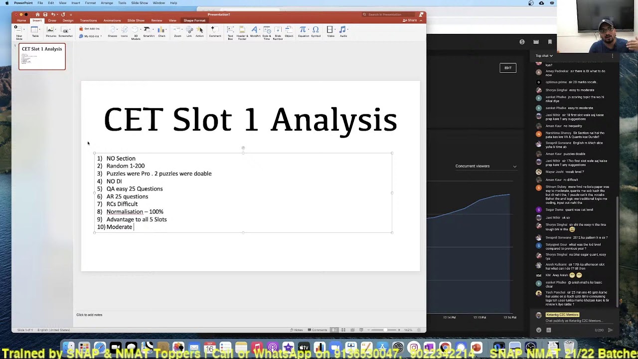 CET Slot 1 Analysis | Strategy for Slot 2