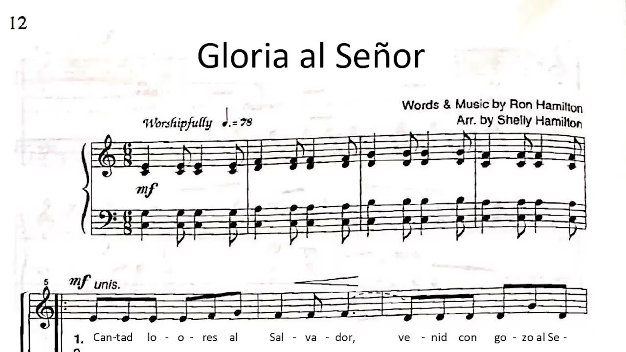 KIT DE ENSAYO SATB – Gloria al Señor – Contralto – Ron Hamilton