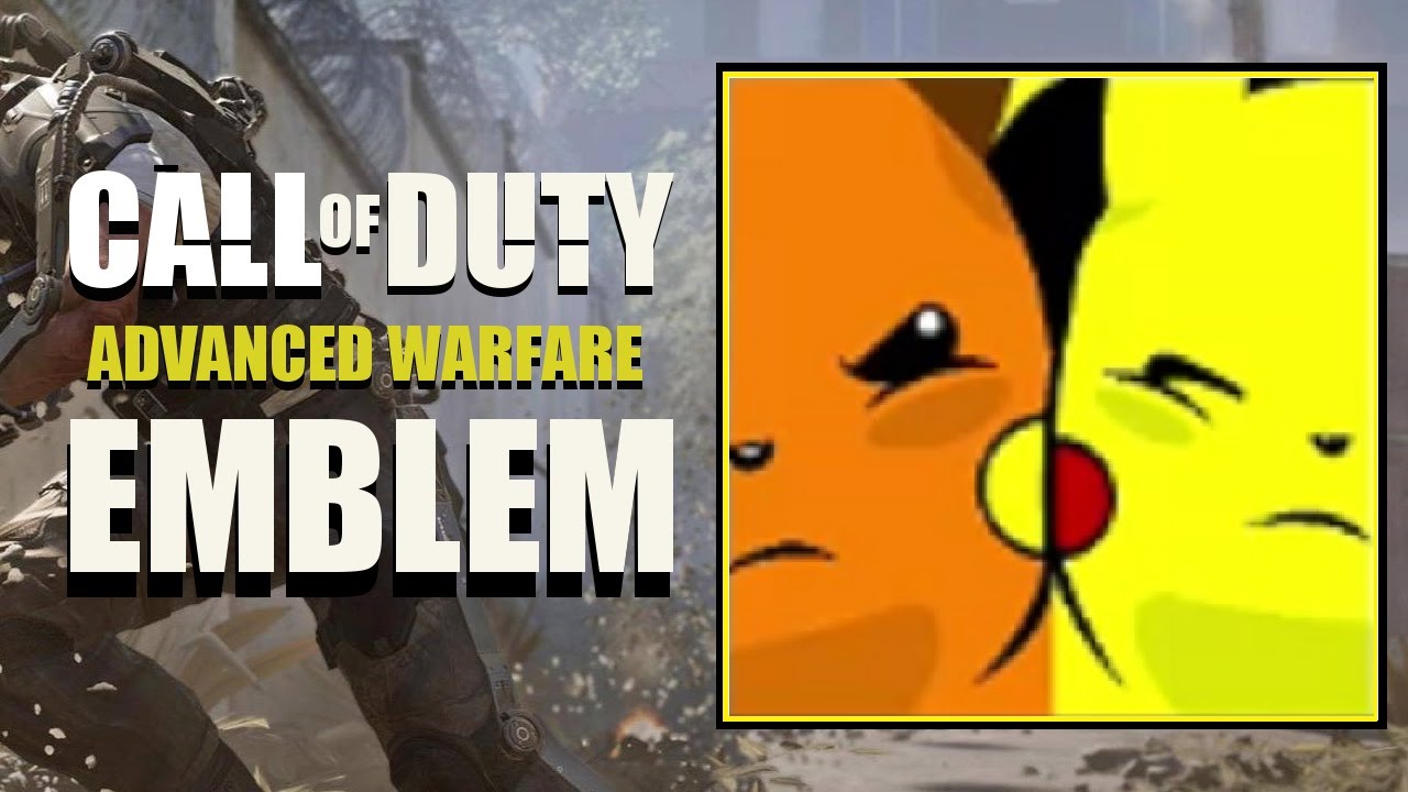 COD AW / Call of Duty Advanced Warfare : Pikachu vs Raichu Pokemon Emblem Tutorial